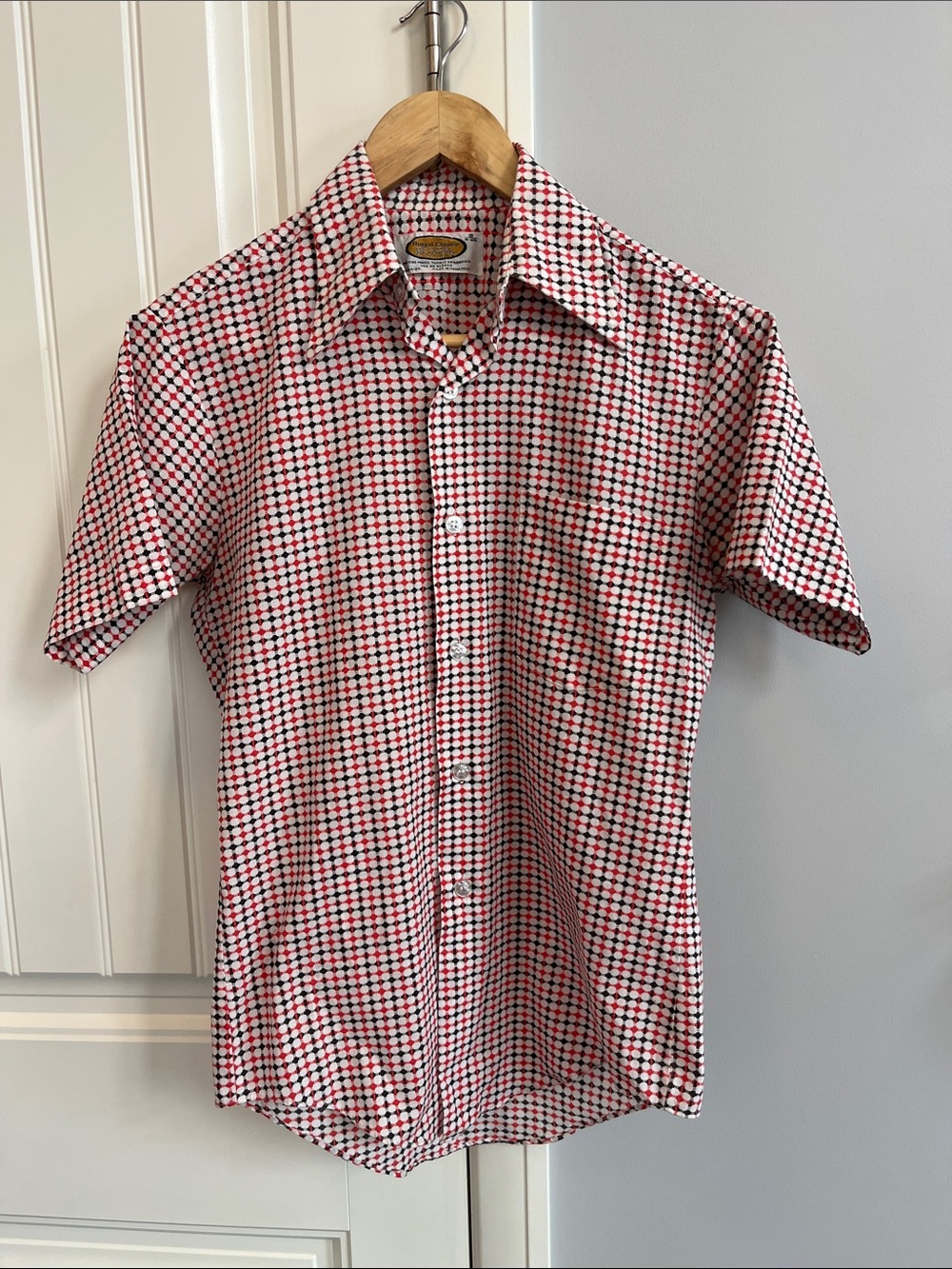 Vintage Short-Sleeve Button-Down Shirt S